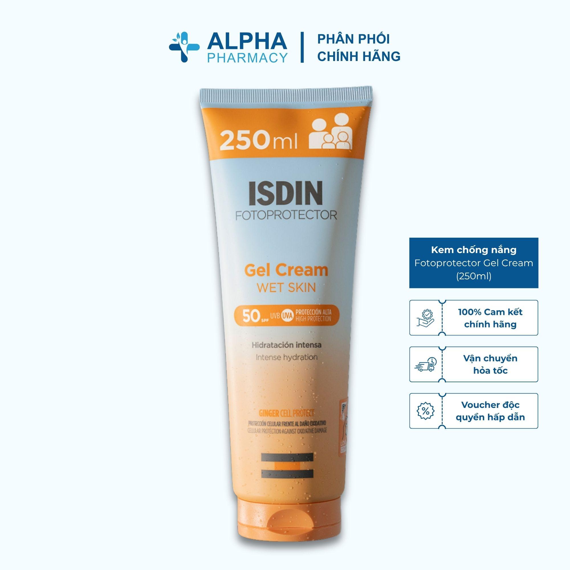 Kem Chống Nắng Dưỡng Ẩm Toàn Thân Isdin Fotoprotector Gel Cream SPF50 – 250ml