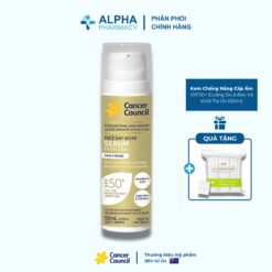 Kem Chống Nắng Cấp Ẩm Cancer Council SPF50+ Dưỡng Da & Bảo Vệ Khỏi Tia UV - 50ml