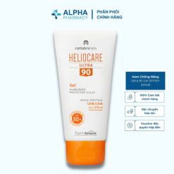 Kem Chống Nắng Heliocare Ultra 90 Gel SPF50+ Chống Nắng Mạnh, Kiểm Soát Nhờn – 50ml