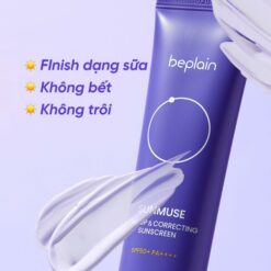 Alternative view of Kem Chống Nắng Nâng Tông Beplain Sunmuse Tone Up & Correcting Sunscreen SPF50+ PA++++ Cấp Ẩm, Căng Bóng – 50ml (Tím)