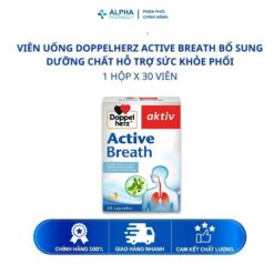 Alternative view of Viên Uống Hỗ Trợ Hô Hấp Doppelherz Aktiv Breath Tăng Cường Chức Năng Phổi – Hộp 30 Viên