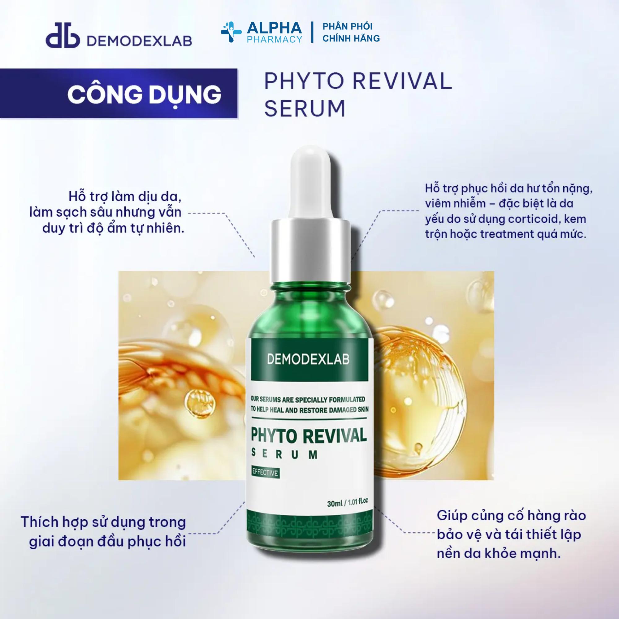 Serum Phục Hồi Demodexlab Phyto Revival - Giảm Mẩn Đỏ & Tăng Cường Miễn Dịch Da - 30ml - Image 3