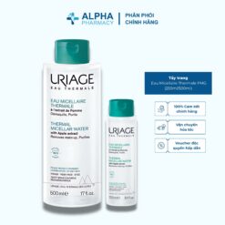 Tẩy Trang Uriage Eau Micellaire Thermale PMG Dưỡng Khoáng Cho Da Dầu, Mụn – 250ml/500ml