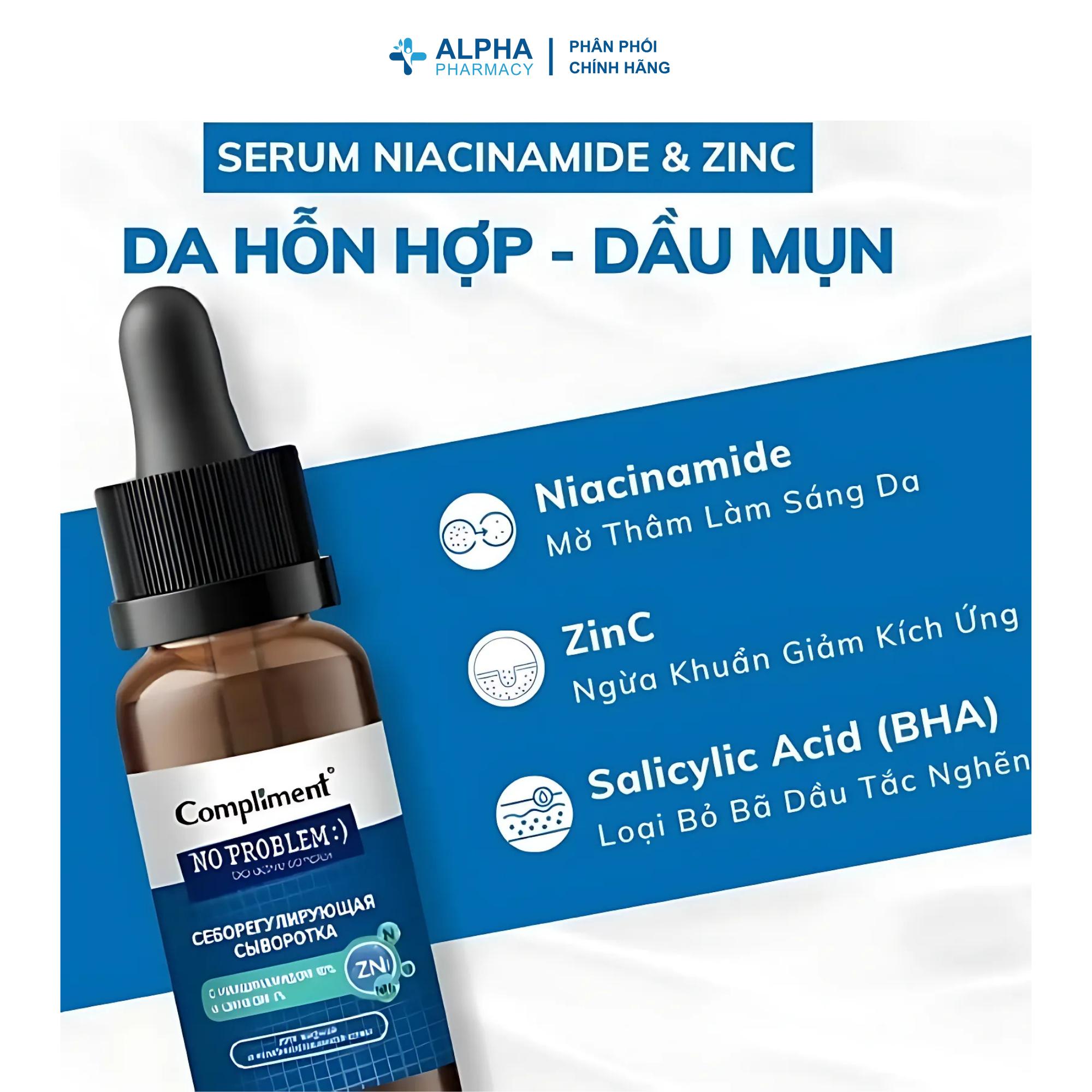 Tinh Chất Compliment No Problem Niacinamide 10% & Zin 1% - 27ml - Image 3