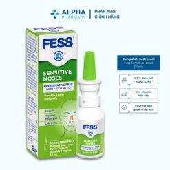 Dung Dịch Nước Muối Biển Sâu Fess Sensitive Noses Làm Sạch Mũi, Dịu Nhẹ Cho Mũi Nhạy Cảm - 30ml