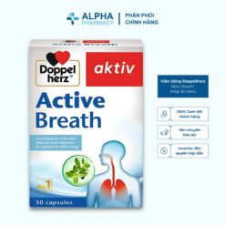 Viên Uống Hỗ Trợ Hô Hấp Doppelherz Aktiv Breath Tăng Cường Chức Năng Phổi – Hộp 30 Viên