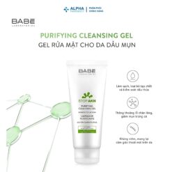Alternative view of Sữa Rửa Mặt Cho Da Dầu Mụn Babé Stop Akn Purifying Cleansing Gel - 100ml