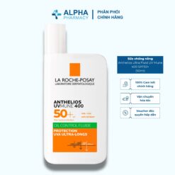 Sữa Chống Nắng Kiềm Dầu La Roche-Posay Anthelios Ultra Oil Control Fluid Uvmune 400 SPF50+ - 50ml