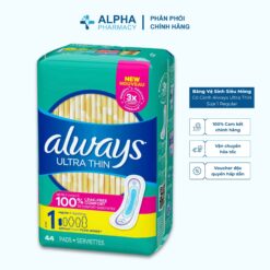 Băng Vệ Sinh Siêu Mỏng Có Cánh Always Ultra Thin Size 1 Regular