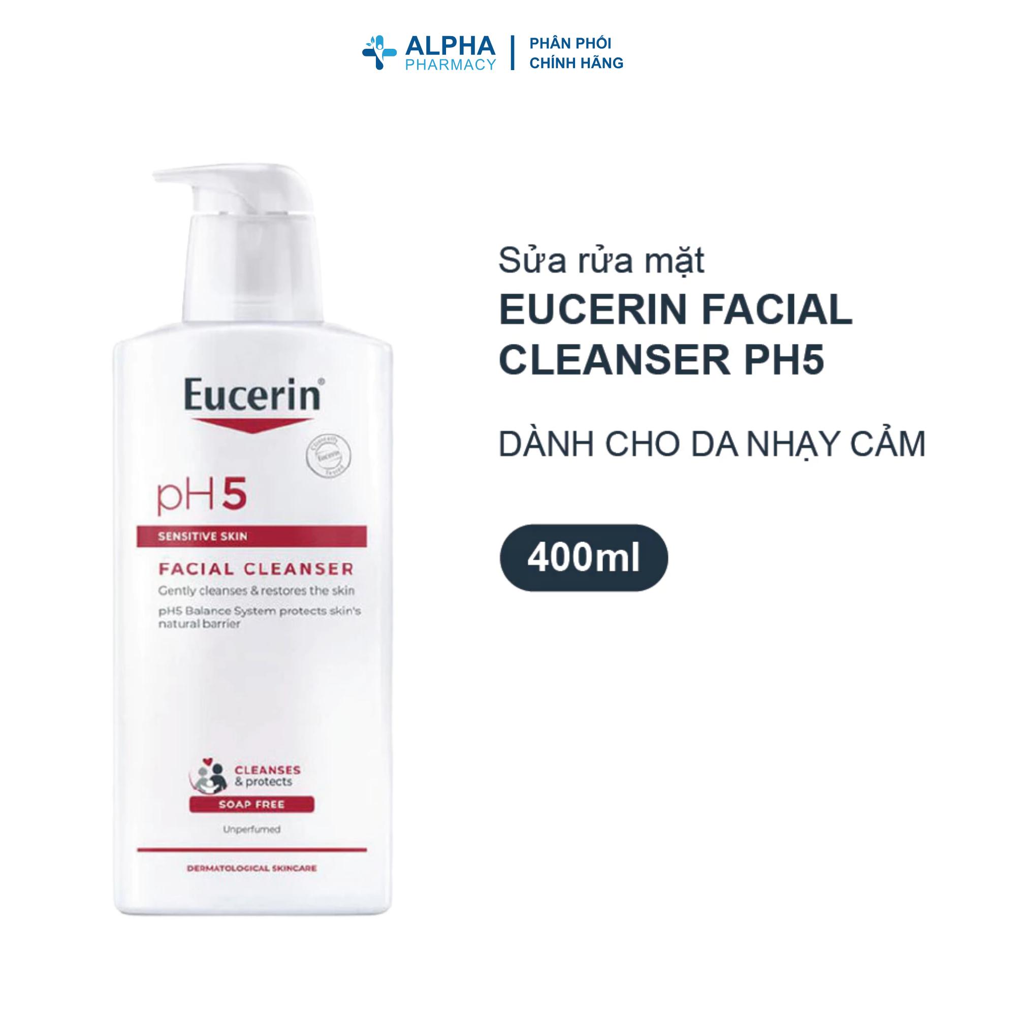 Sữa Rửa Mặt Eucerin PH5 Facial Cleanser Cho Da Nhạy Cảm - 100ml/400ml - Image 3