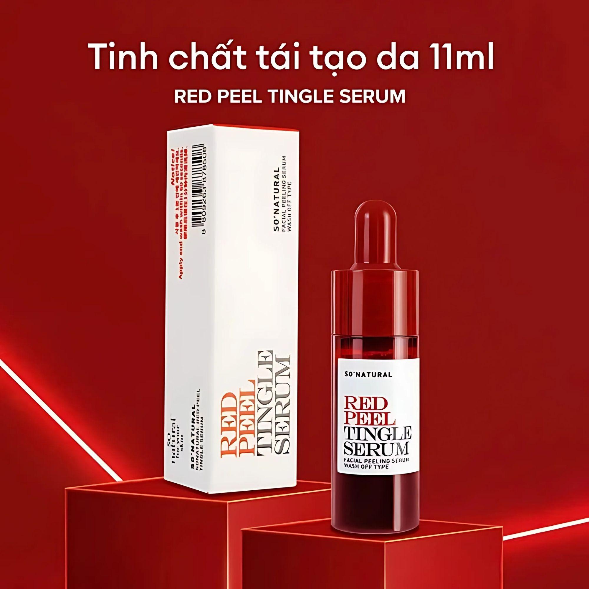 Tinh Chất Serum Peel Da Tái Tạo Da Sinh Học So Natural Red Peel Tingle Serum - 11ml - Image 3