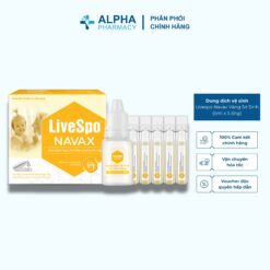 Dung Dịch Vệ Sinh Tai Mũi Họng Livespo Navax Vàng Sơ Sinh - H/5 Ống