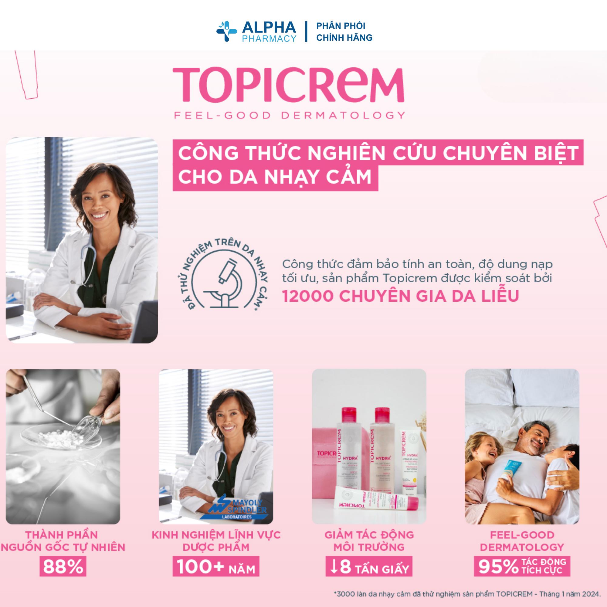 Kem Chống Nắng Ban Ngày Topicrem Hydra+ Protective Day Cream SPF50+ Cho Da Nhạy Cảm Và Da Mất Nước - 40ml - Image 3