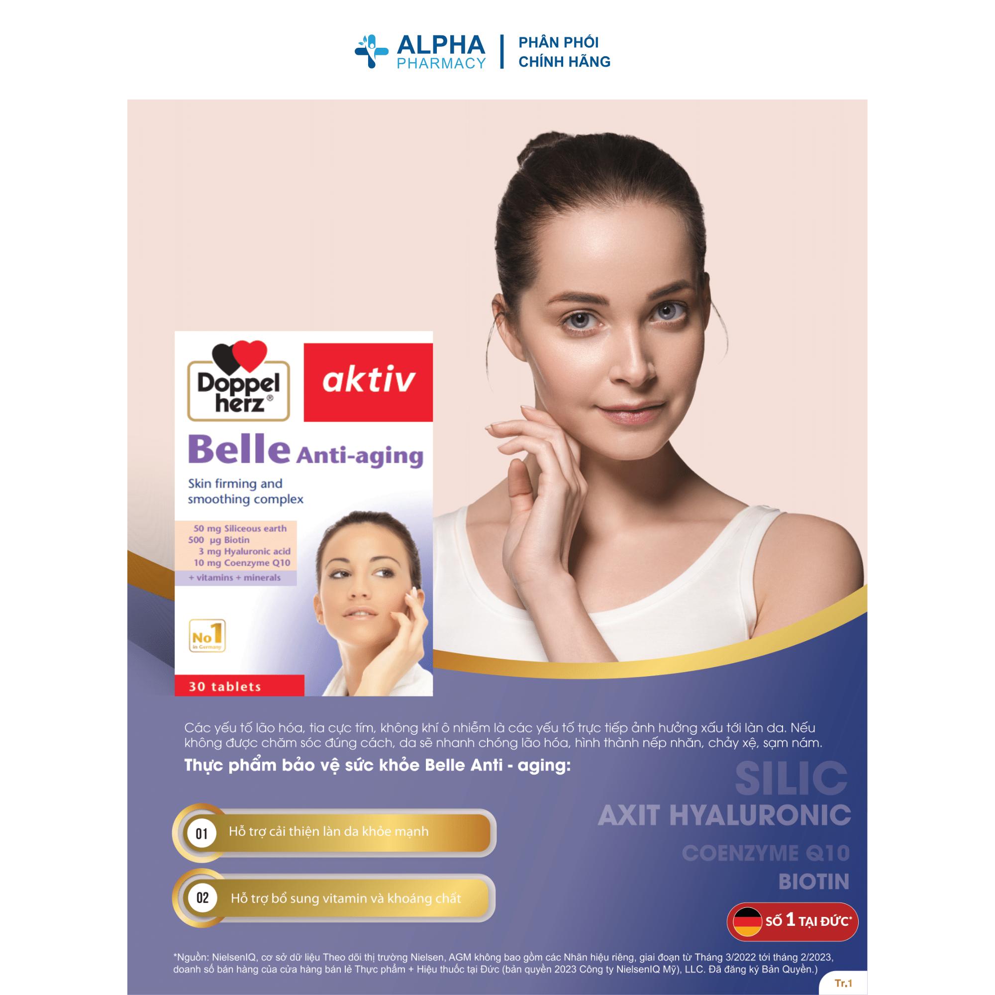 Viên Uống Doppelherz Belle Anti-Aging Hỗ Trợ Chống Lão Hóa – Hộp 30 Viên - Image 3