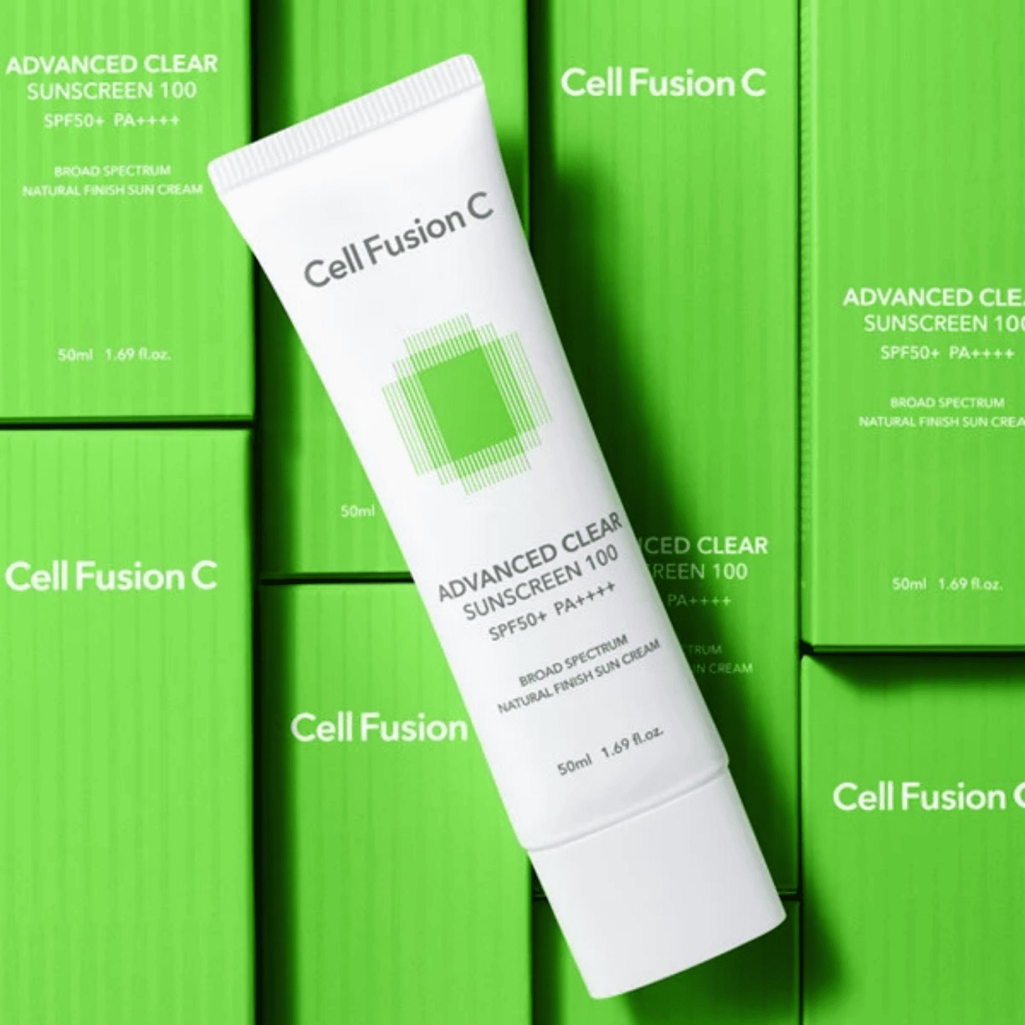 Kem Chống Nắng Cell Fusion C Advanced Sunscreen 100 SPF50+/PA++++ – 50ml (Xanh Lá) - Image 4