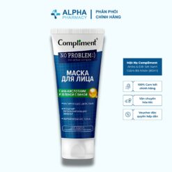 Mặt Nạ Compliment No Problem AHAs & Đất Sét Xanh Giảm Bã Nhờn - 80ml