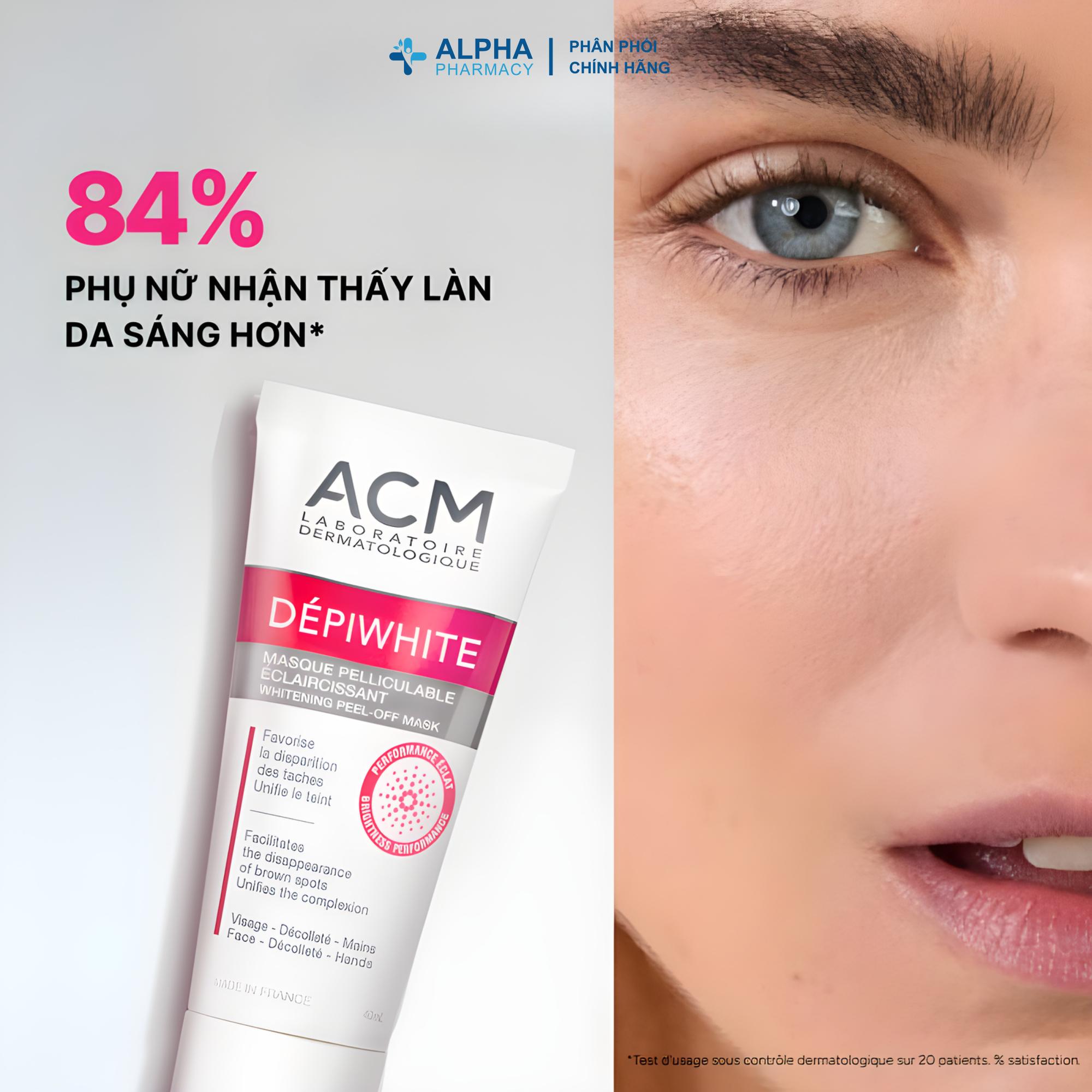Mặt Nạ Giảm Nám Sạm Đốm Nâu ACM Depiwhite Whitening Peel-Off Mask Làm Sáng Da Hiệu Quả - 40ml - Image 4
