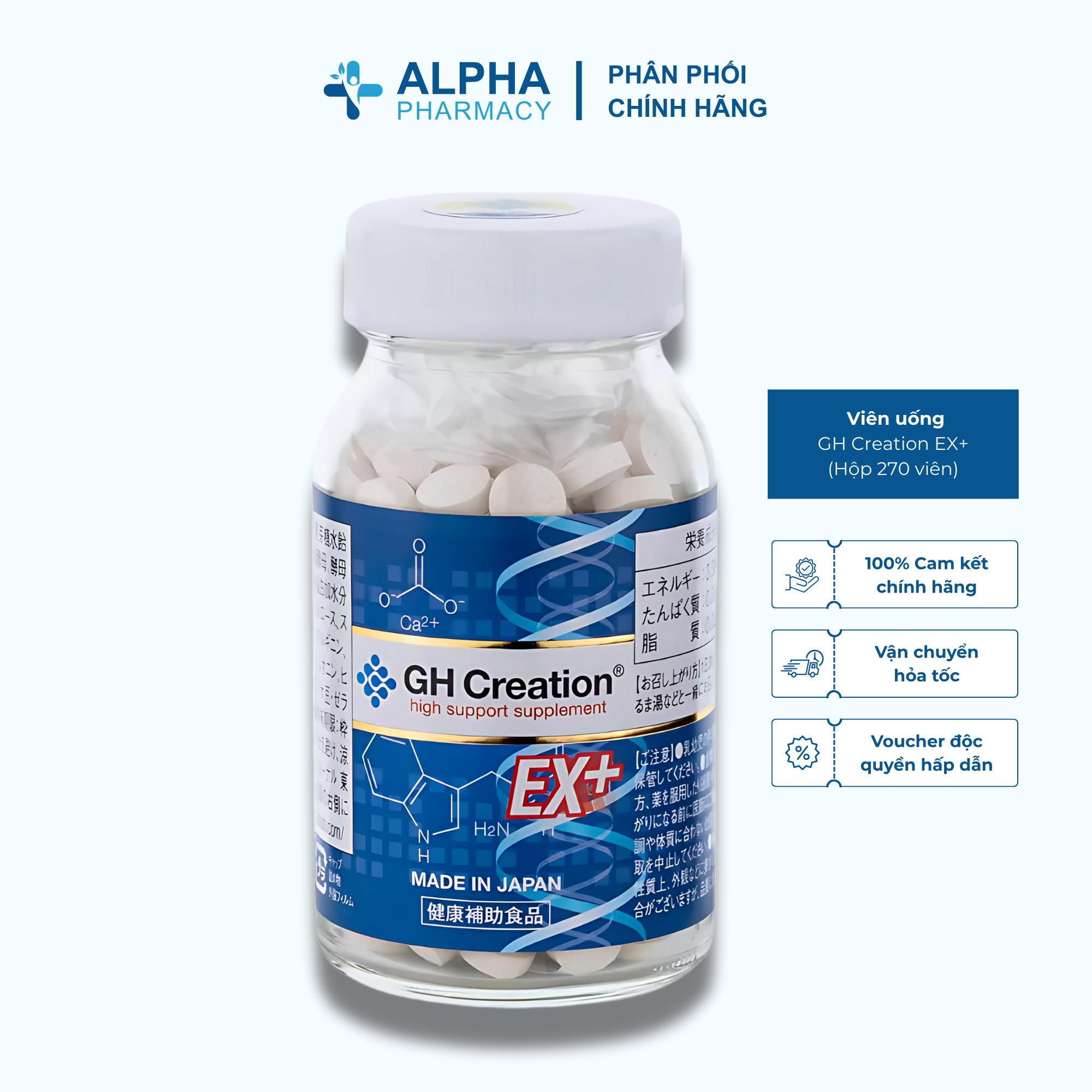 Viên Uống GH Creation EX+ GH Creation Cho Trẻ Từ 4+ - Hộp 270 Viên