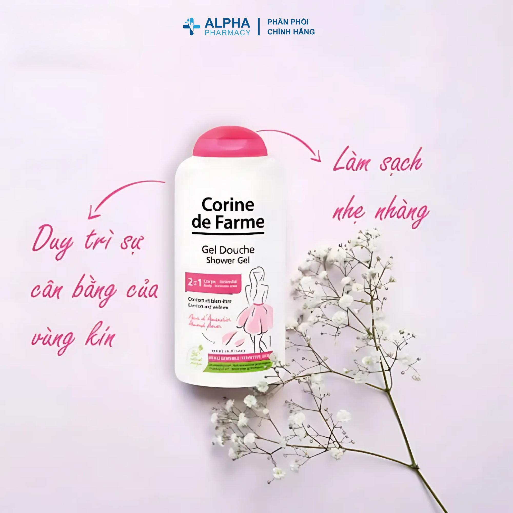 Dung Dịch Vệ Sinh Phụ Nữ Corine De Farme Intimate Wash 2 In 1 Làm Sạch Toàn Thân & Vùng Kín – 250ml - Image 4