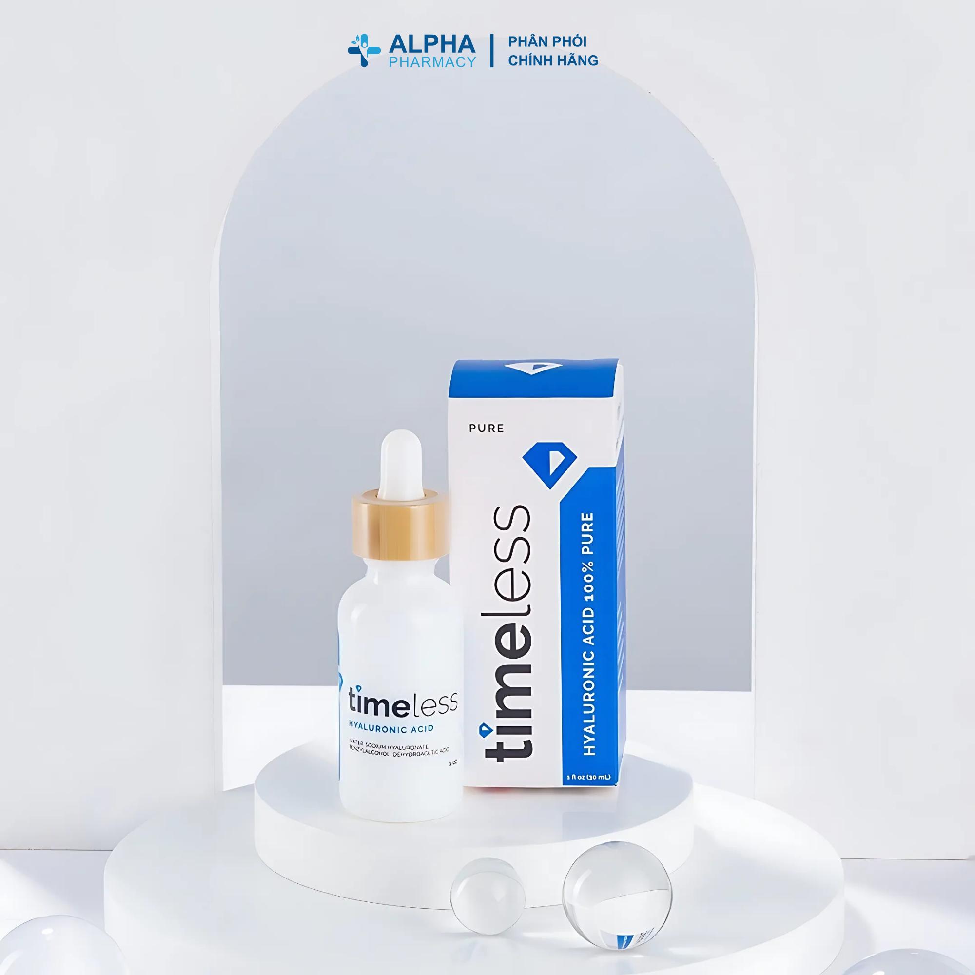 Tinh Chất Timeless Pure Hyaluronic Acid Cấp Nước, Dưỡng Ẩm, Làm Dịu Da – 30ml - Image 4
