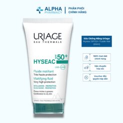 Sữa Chống Nắng Uriage Hyseac SPF50+ Fluide Mat Bảo Vệ Da Dầu Mụn SPF50+ UVA/UVB – 50ml