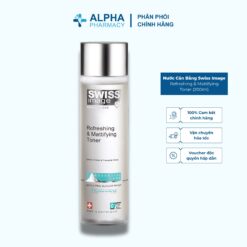 Nước Cân Bằng Swiss Image Refreshing & Mattifying Toner Cho Da Hỗn Hợp Dầu Mụn – 200ml