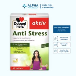 Viên Uống Doppelherz Anti-Stress Hỗ Trợ Giảm Căng Thẳng – Hộp 30 Viên