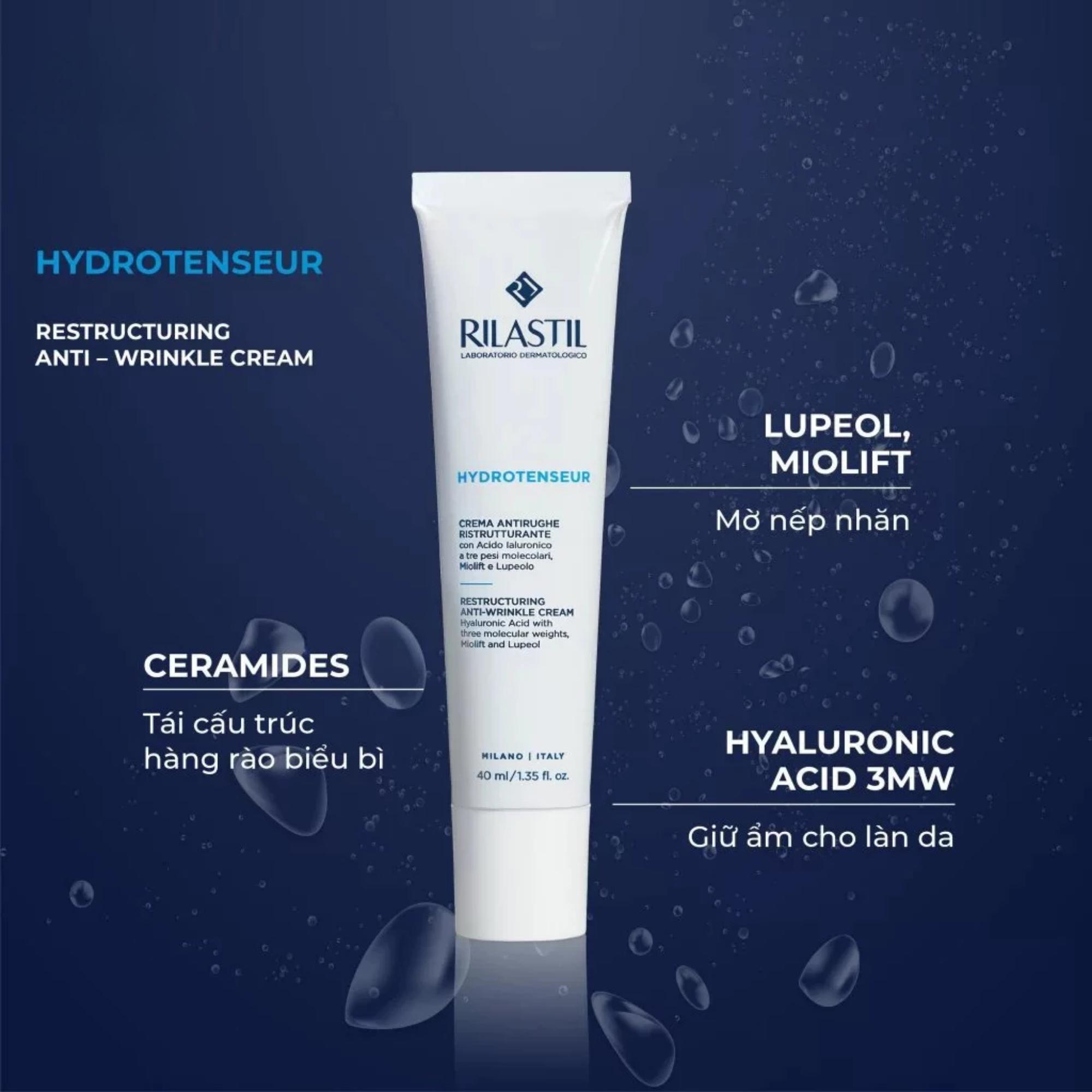 Kem Dưỡng Rilastil Hydrotenseur Restructuring Anti-Wrinkle Tái Tạo & Chống Lão Hóa Da - 40ml - Image 3