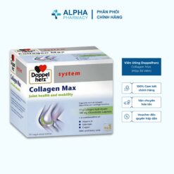 Viên Uống Doppelherz Collagen Max Hỗ Trợ Da, Xương Khớp Và Tóc – Hộp 30 Viên