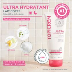 Alternative view of Sữa Dưỡng Thể Dưỡng Ẩm Topicrem Ultra Hydratant Lait Corps Cho Da Khô Và Da Nhạy Cảm - 200ml