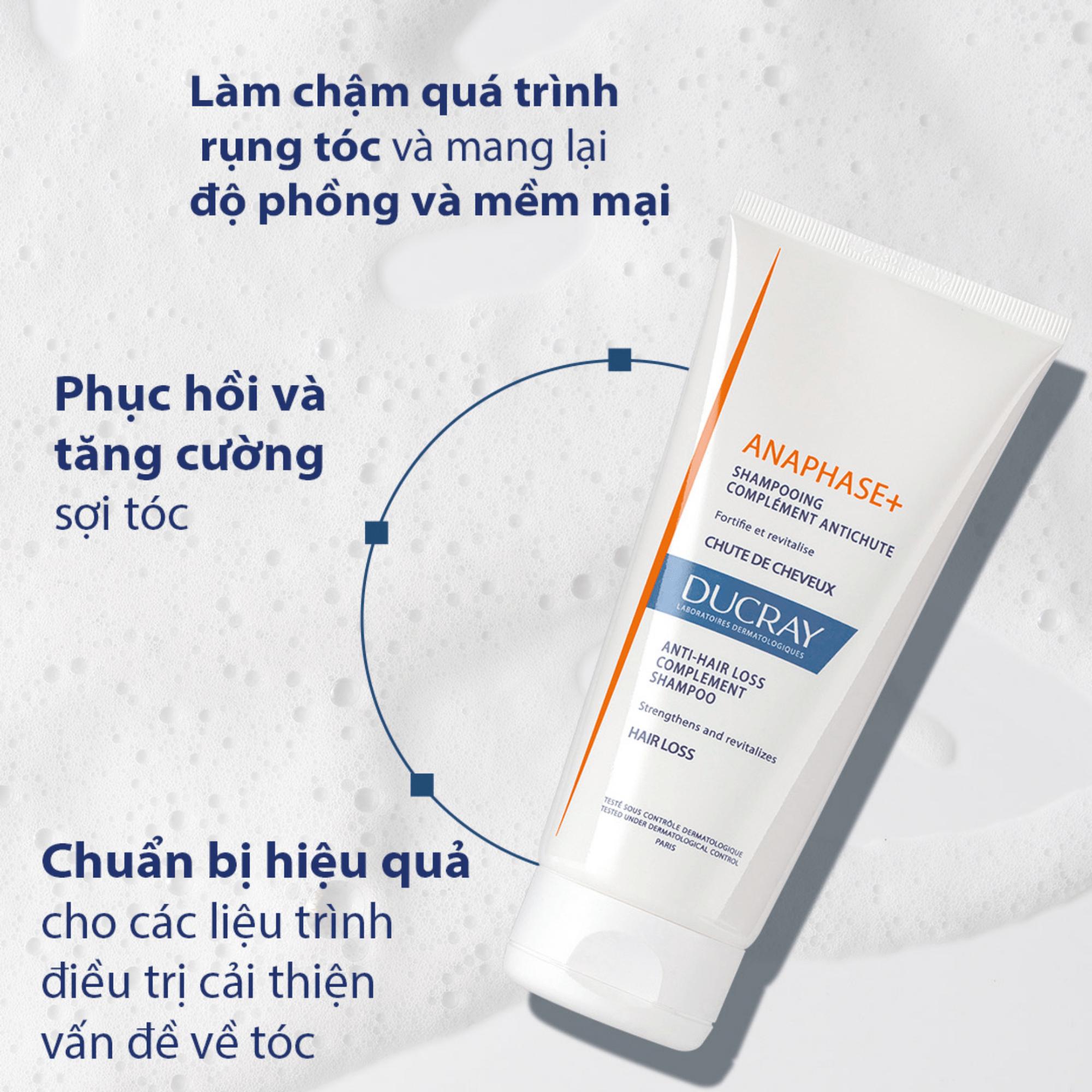 Dầu Gội Giảm Và Ngăn Ngừa Rụng Tóc Ducray Anaphase Shampoo - 200ml - Image 4