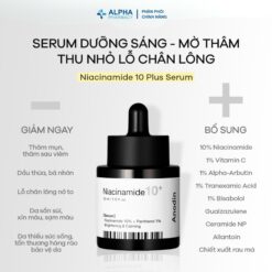 Alternative view of Tinh Chất Serum Niacinamide Anodin Sáng Da, Mờ Thâm – 33ml