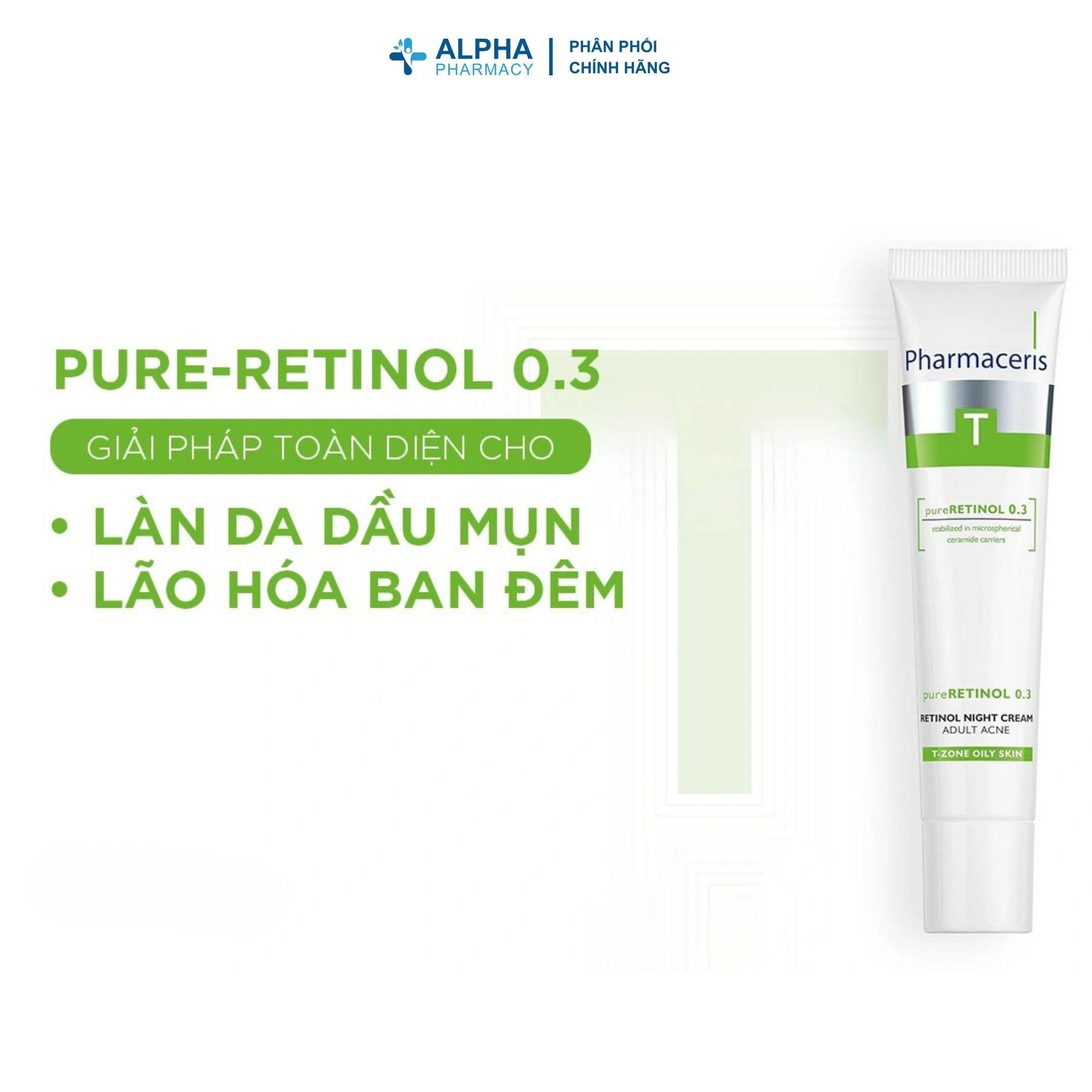 Kem Dưỡng Da Đêm Pharmaceris Retinol 0.3 Tái Tạo Da, Giảm Nếp Nhăn – 40ml - Image 3