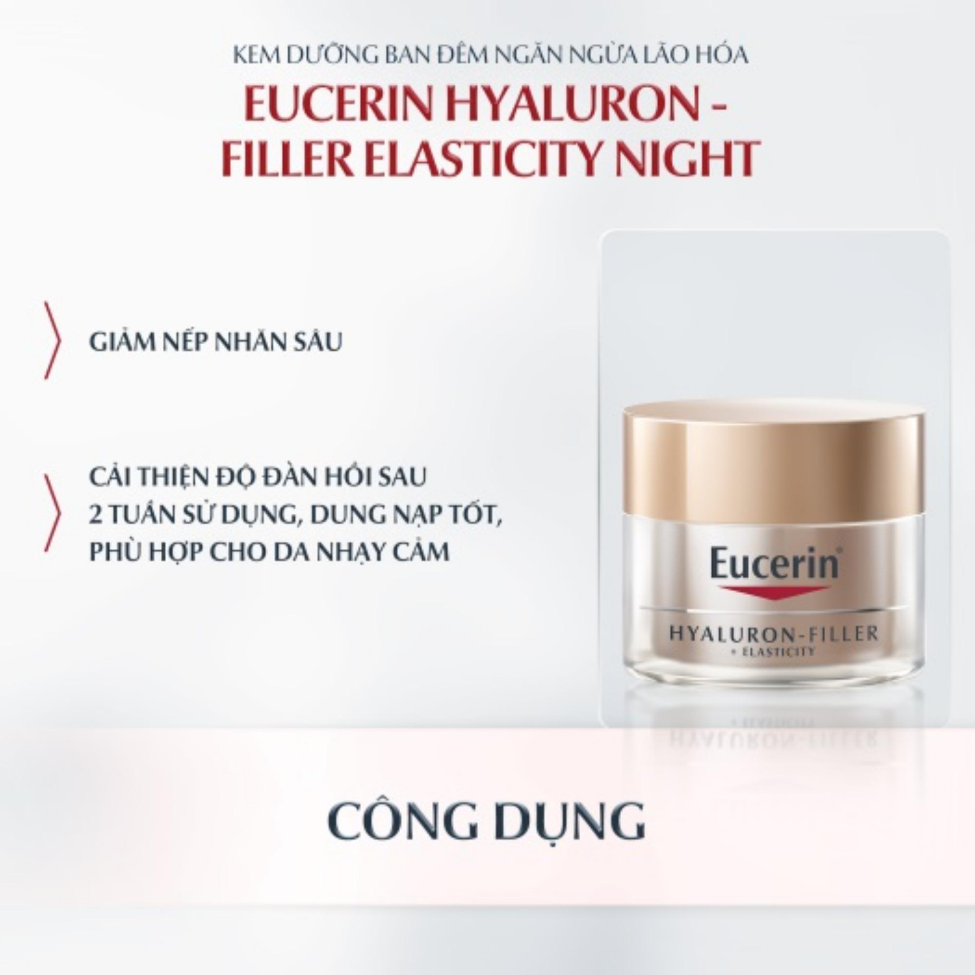 Kem Dưỡng Ban Đêm Eucerin Elasticity Night Giảm Nếp Nhăn Sâu & Nâng Cơ Da – 50ml - Image 5