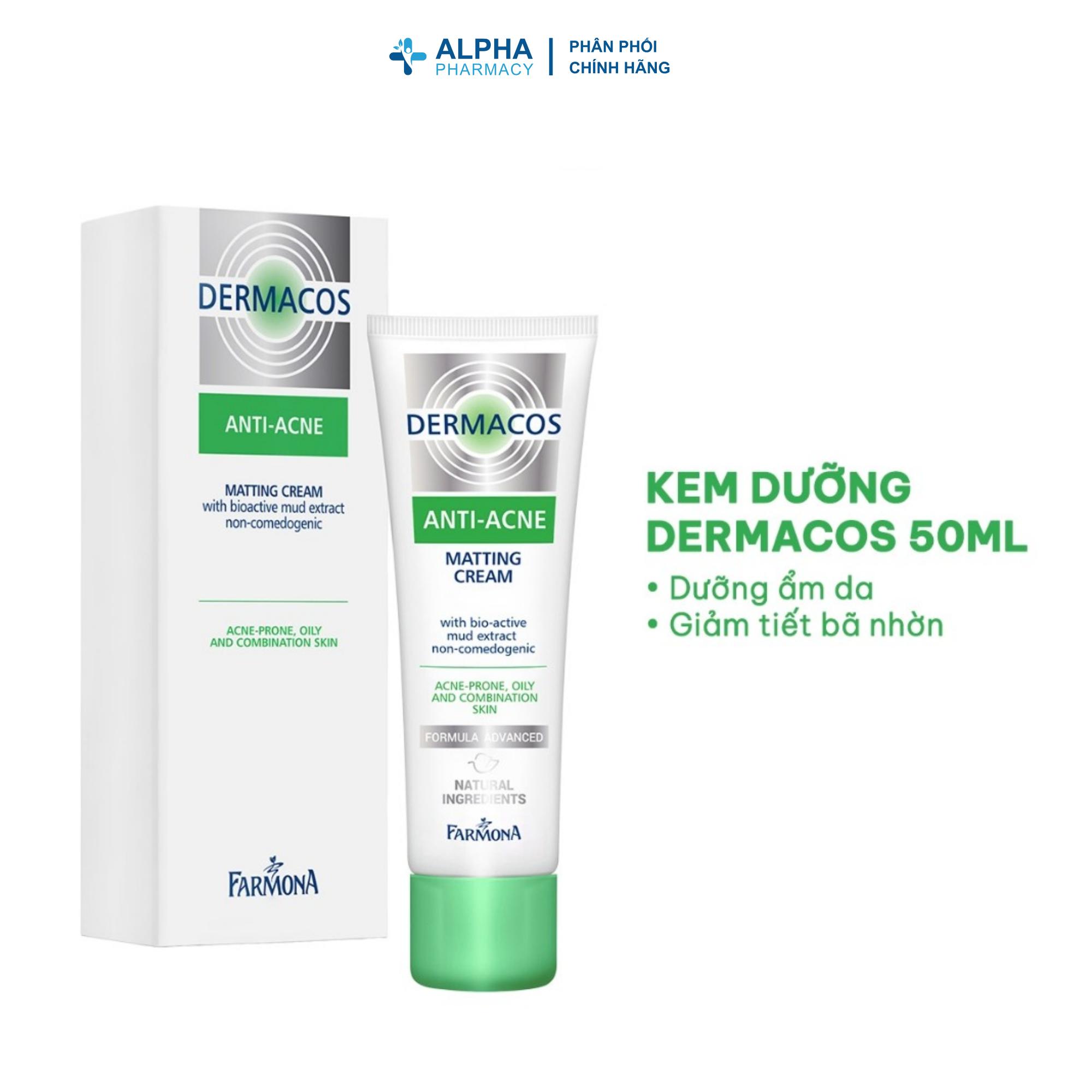 Kem Dưỡng Da Dermacos Anti Acne Matting Cream Ngừa Mụn & Kiểm Soát Dầu – 50ml - Image 2