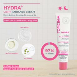 Alternative view of Kem Dưỡng Sáng Da Topicrem Hydra+ Light Radiance Cream Cho Da Nhạy Cảm Và Da Mất Nước - 40ml