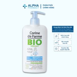 Dung Dịch Vệ Sinh Phụ Nữ Hữu Cơ Corine De Farme Organic Sensitive Intimate Wash – 250ml