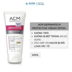 Alternative view of Kem Chống Nắng Phổ Rộng ACM Depiwhite M Protective Cream SPF50+ Giảm Nám Sạm Và Bảo Vệ Da - 40ml