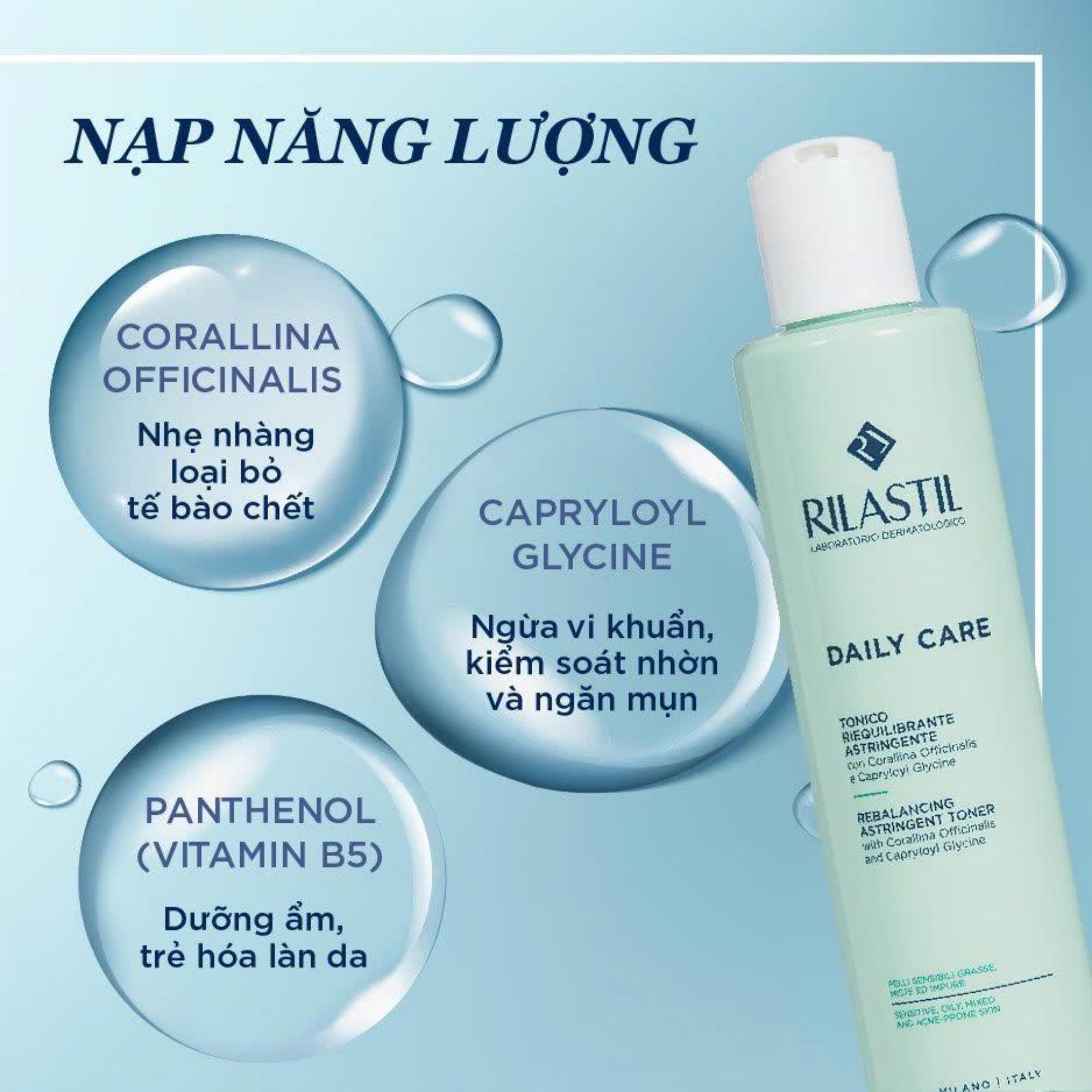 Nước Cân Bằng Độ Ẩm Rilastil Daily Care Astringent Rebalancing Toner - 200ml - Image 2