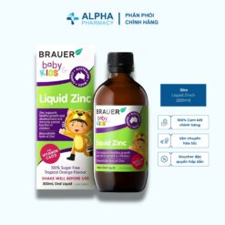 Siro Kẽm Brauer Liquid Zinc Tăng Đề Kháng Cho Trẻ Từ 1+ - Hộp 200ml