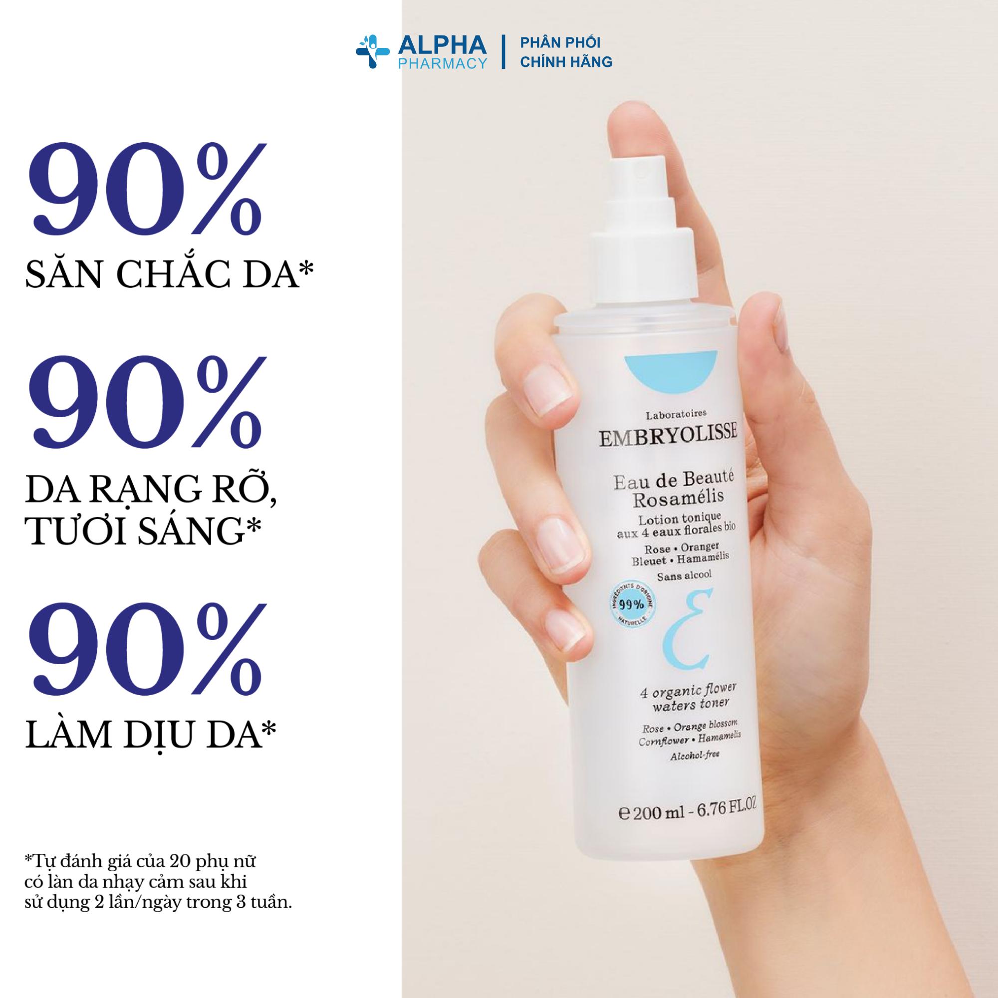 Nước Cân Bằng Độ Ẩm Embryolisse Eau de Beauté Rosamélis - 200ml - Image 3