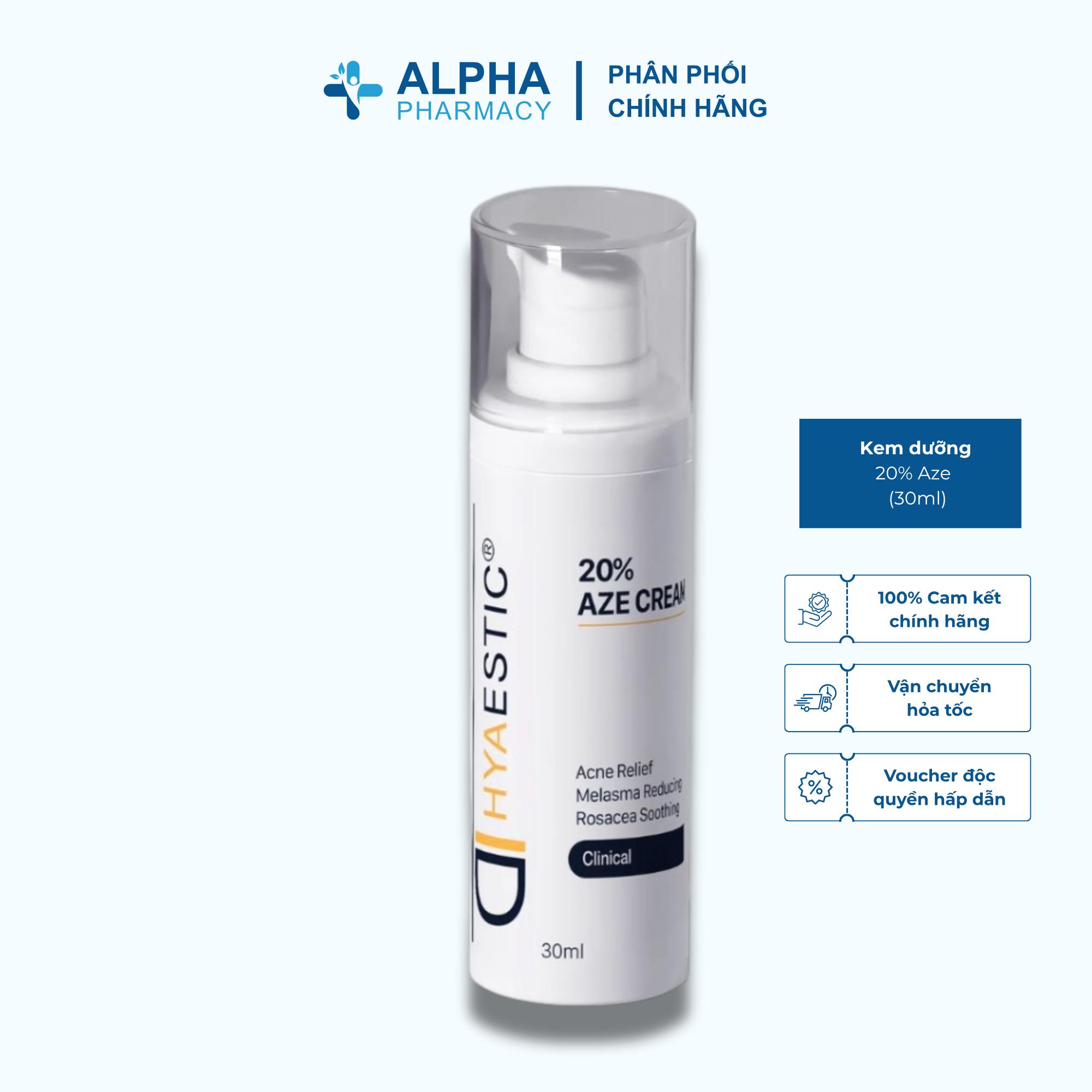 Kem Hỗ Trợ Giảm Mụn Và Nám Chuyên Sâu Hyaestic 20% Aze Cream - 30ml