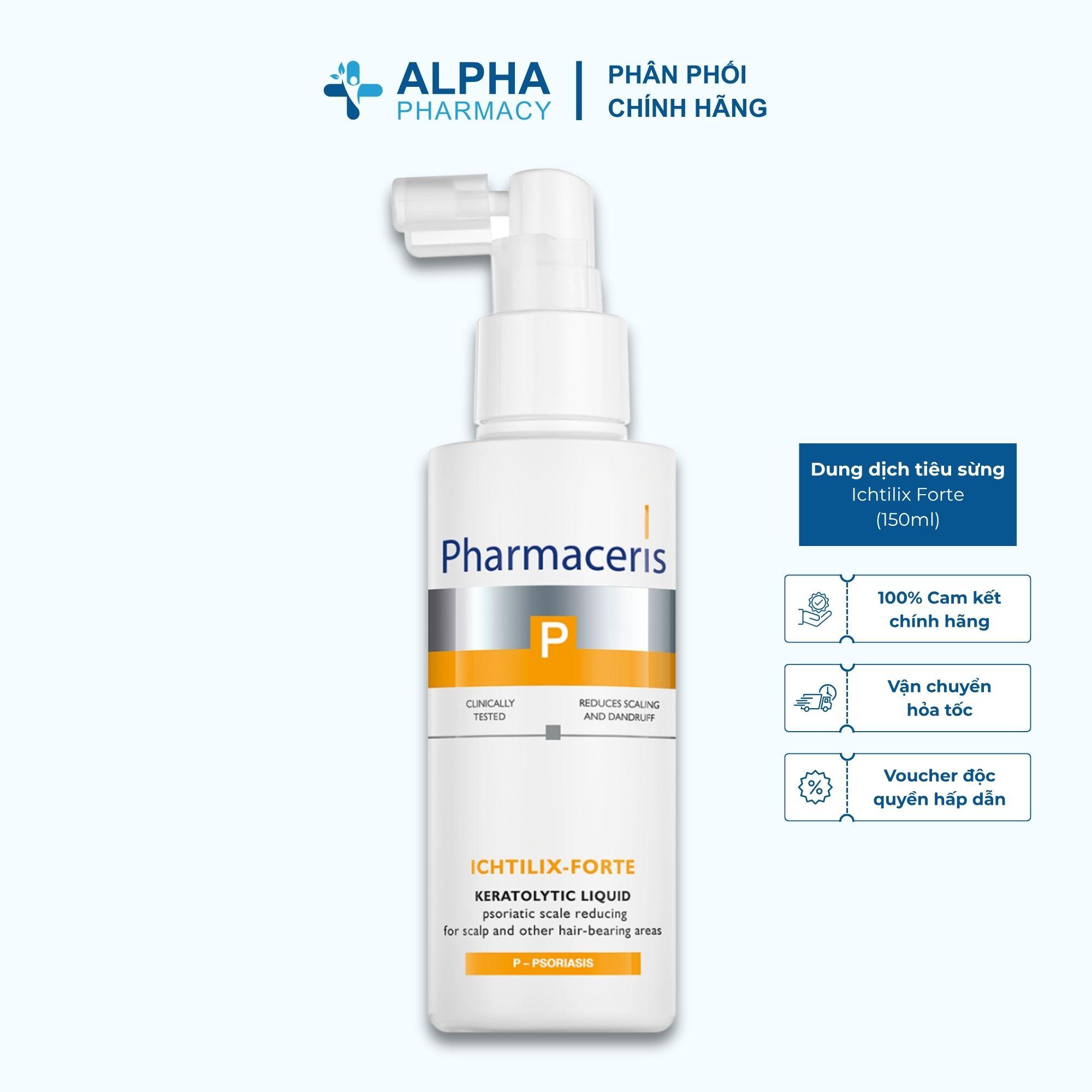 Dung Dịch Hỗ Trợ Tiêu Sừng Và Giảm Vẩy Nến Pharmaceris Ichtilix Forte – 125ml