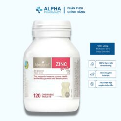 Viên Uống BioIsland Zinc Bổ Sung Kẽm Cho Trẻ, Tăng Cường Đề Kháng Và Phát Triển Toàn Diện – Hộp 120 Viên