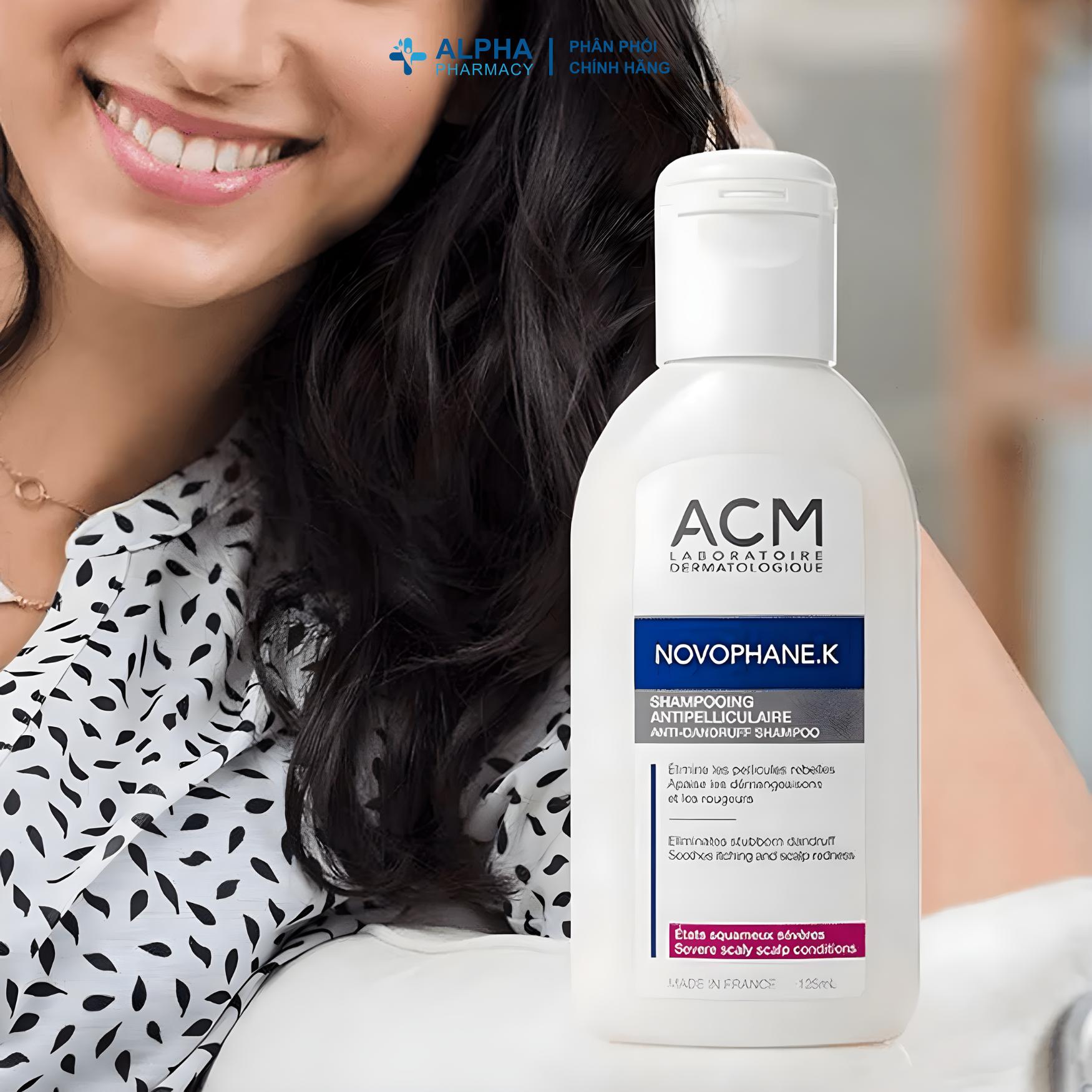 Dầu Gội Giảm Gàu Mảng Và Giảm Ngứa Da Đầu - ACM Novophane K Shampoo 125ml - Image 3