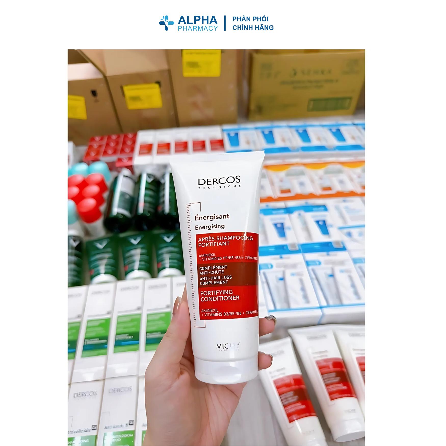 Dầu Xả Vichy Dercos Technique Energising Conditioner Giúp Tóc Suôn Mượt & Giảm Rụng Tóc – 200ml - Image 4