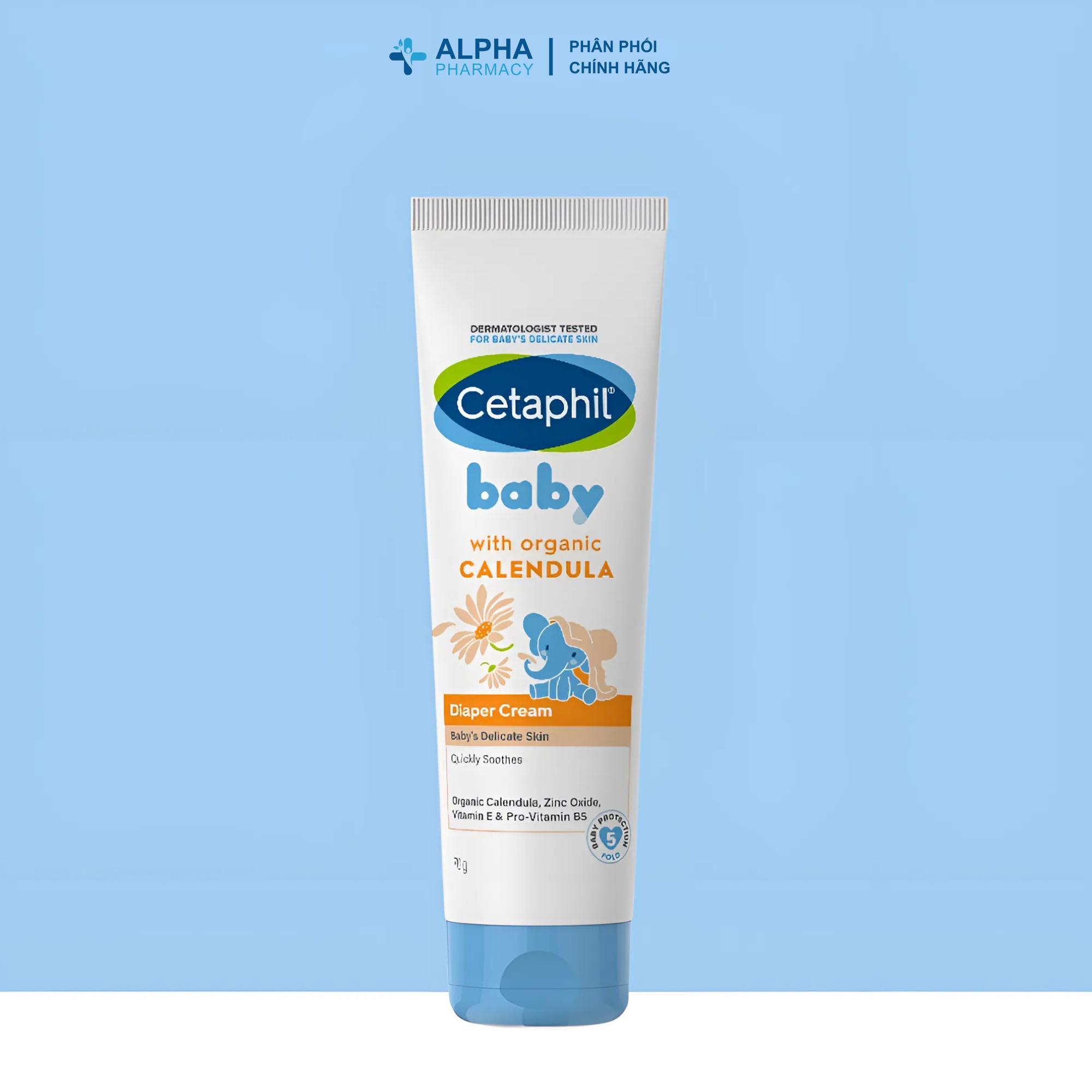 Kem Hăm Tã Cetaphil Baby Diaper Cream Calendula Làm Dịu & Bảo Vệ Da Bé - 70g - Image 2