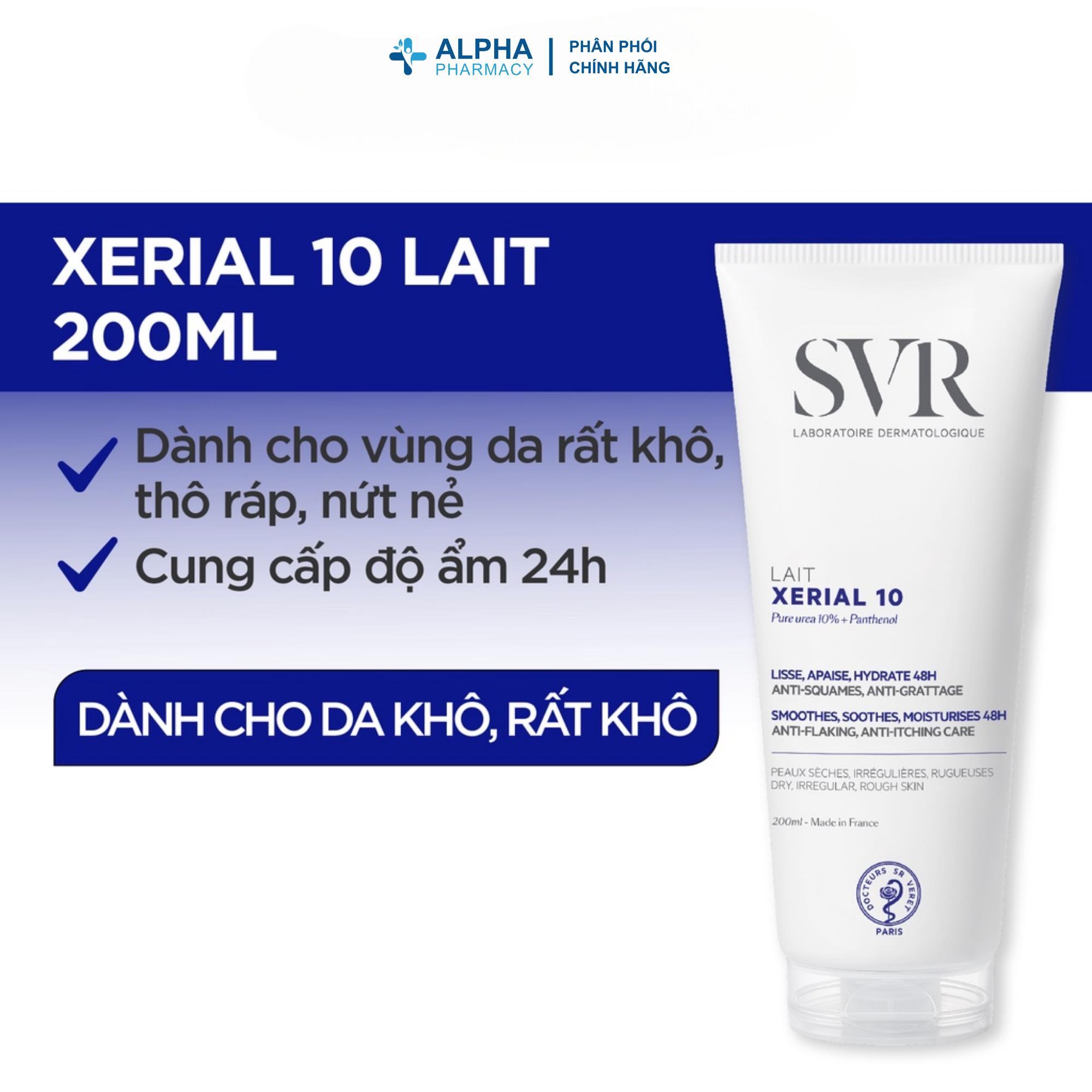 Kem Dưỡng Thể SVR Xerial 10 Lait Giữ Ẩm Toàn Thân Cho Da Khô – 200ml - Image 2