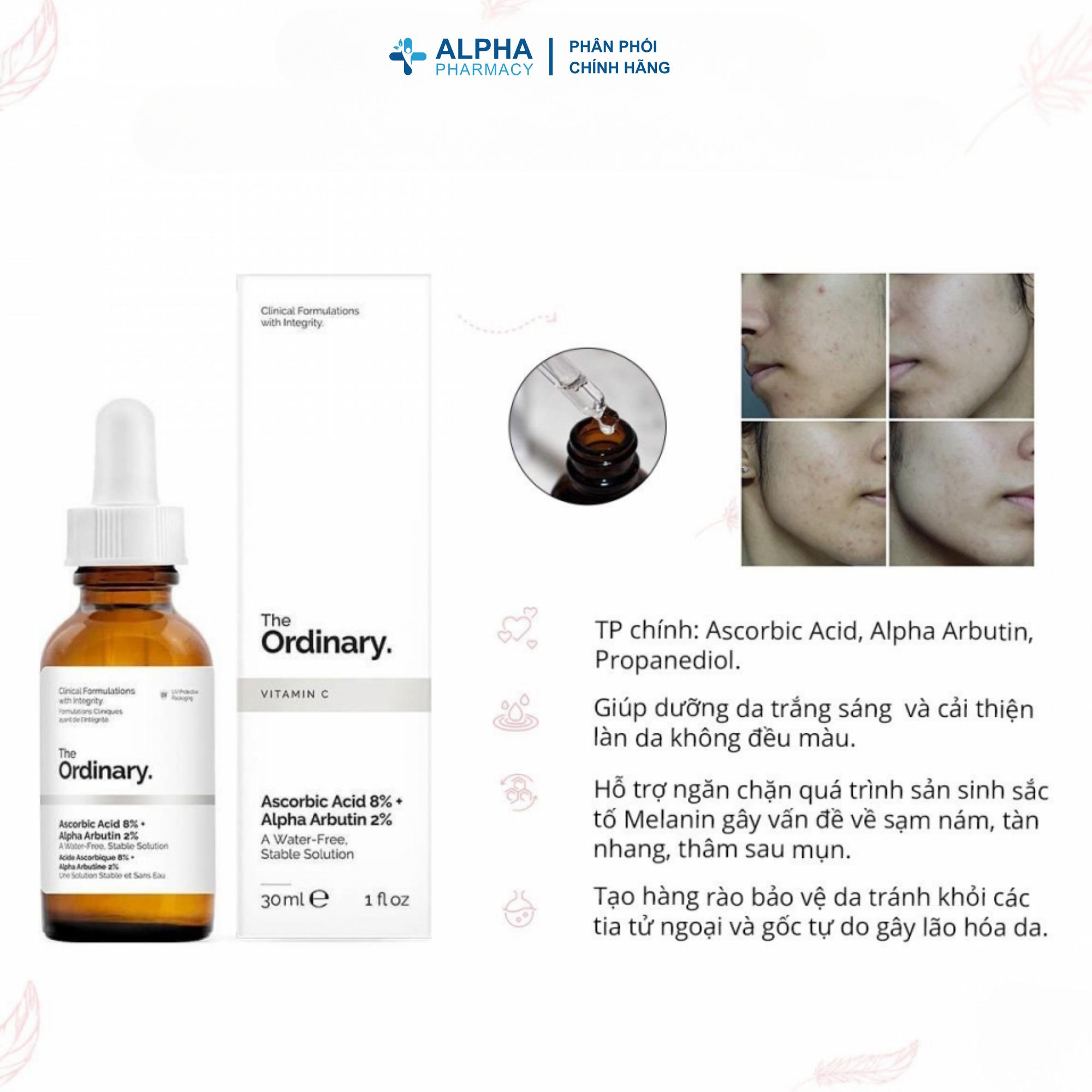 Tinh Chất Dưỡng Sáng Da The Ordinary Ascorbic Acid 8% + Alpha Arbutin 2% Giúp Mờ Nám & Thâm Sạm – 30ml - Image 3