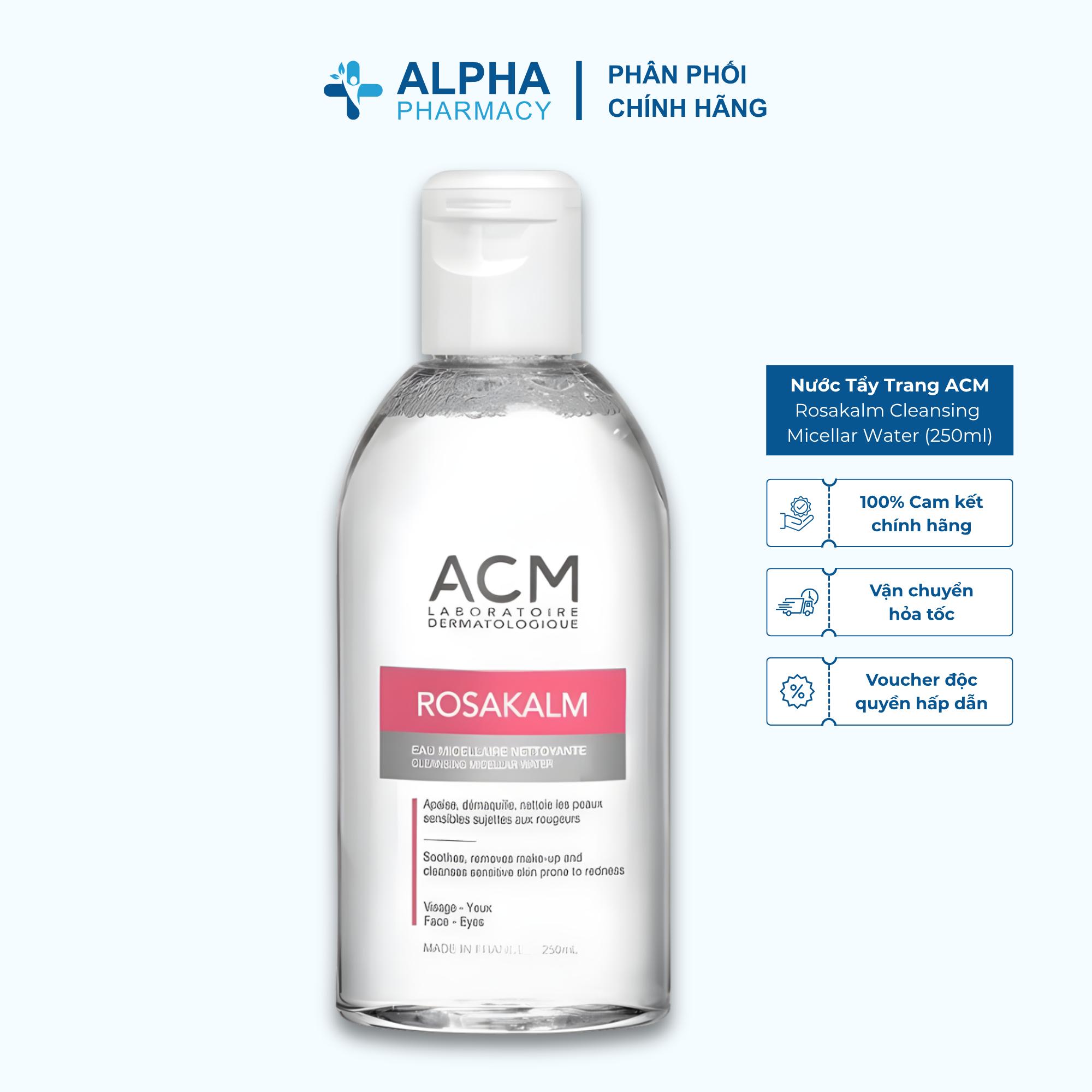 Nước Tẩy Trang Cho Da Nhạy Cảm ACM Rosakalm Cleansing Micellar Water - 250ml